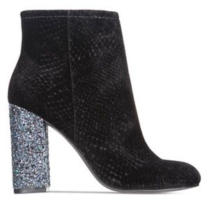 Call it spring velvet bootie